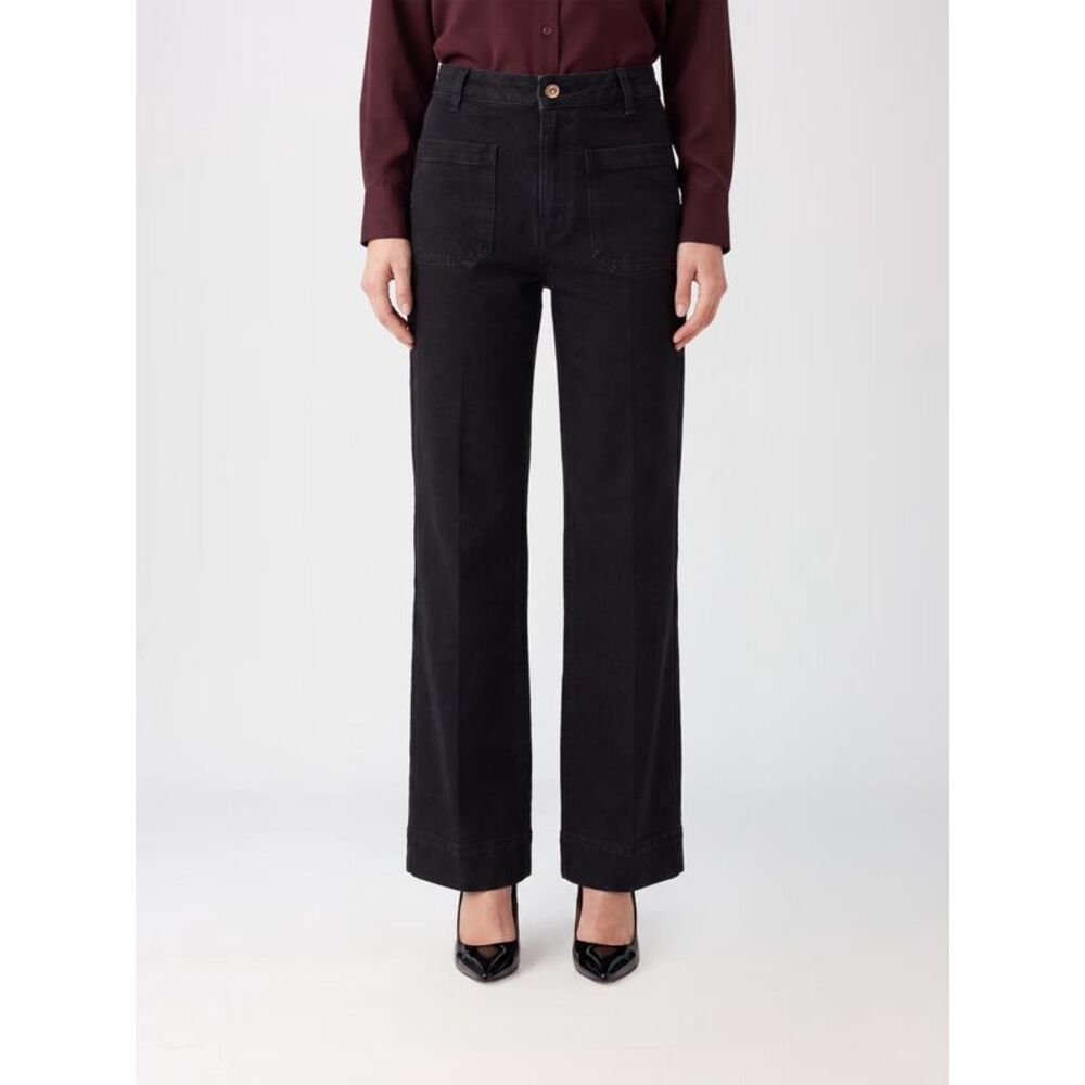 Victoria Victoria Beckham Jeans Woman Black